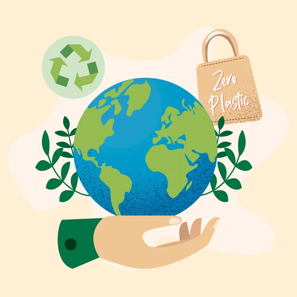 Экология Предпосылки Земля Зеленый Мир — стоковый вектор