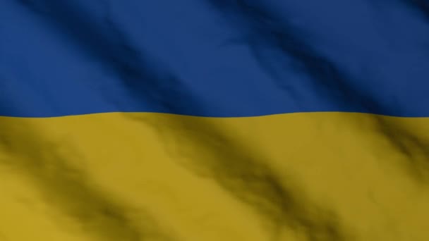 Bandiera Ucraina Sventola Nel Vento Ucraina Bandiera Nazionale Video — Video Stock