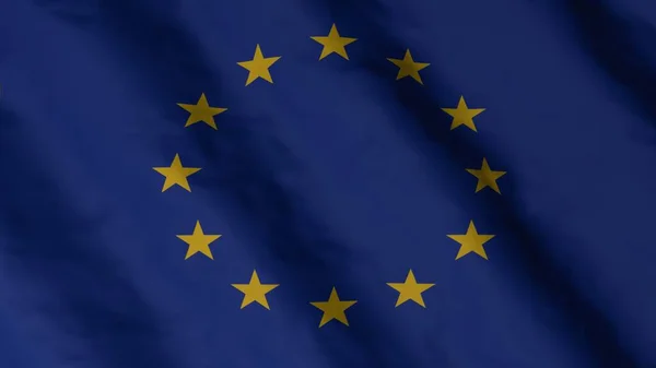 Flaga Unii Europejskiej Europa — Zdjęcie stockowe