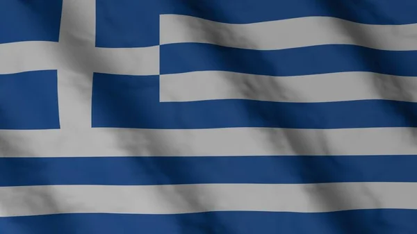 Bandeira Nacional Grega Bandeira Estado Grécia Ilustração — Fotografia de Stock