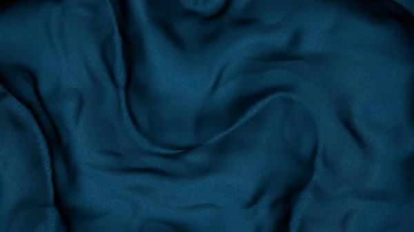 Video Tessuto Seta Blu Bel Filmato Tessile Sfondo Neutro Rendering — Foto Stock