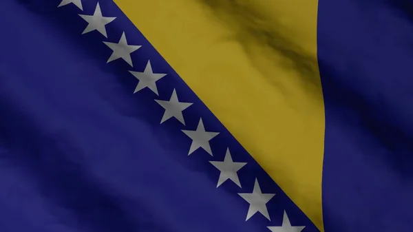 Bosnia Herzegovina National Flag State Flag Bosnia Herzegovina Illustration Render — Stockfoto