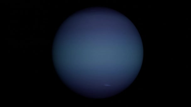 Spinning Planet Neptune Beautiful Space Video Footage — Stok video