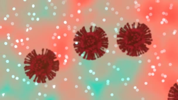 Vidéo Sur Les Cellules Coronavirus Les Corps Covid Effondrent Vaccination — Video