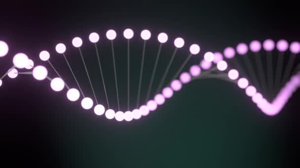 Відеозапис Ланцюга Днк Генетика Медико Технологічна Концепція — стокове відео