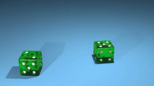 Dice Gambling Table Showing Number Render — стоковое фото