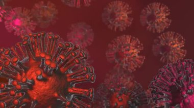 Coronavirus hücreleri videosu. Covid-19 cesetleri.
