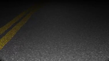 Night highway video animation. High speed ride.