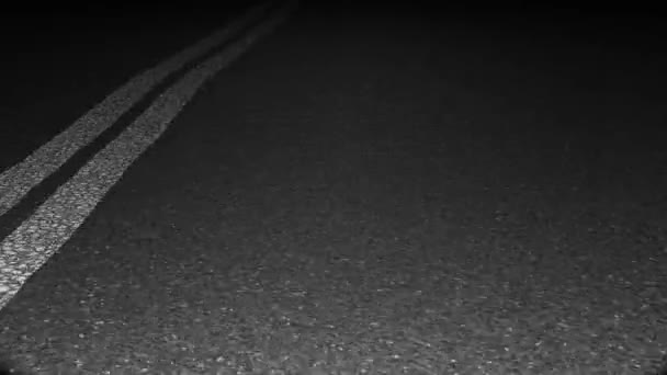 Night Highway Video Animation High Speed Ride — Stockvideo