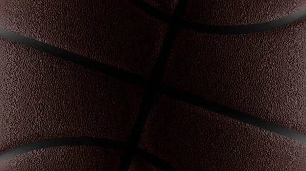 Basquetebol Clássico Perto Textura Bola Renderização — Fotografia de Stock