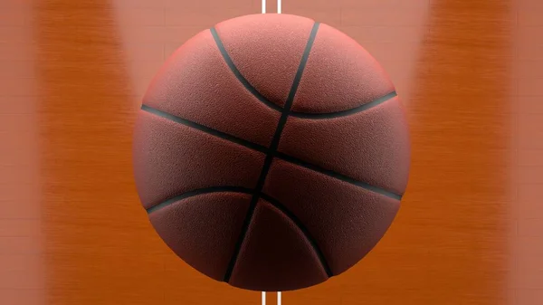 Lancio Della Partita Basket Palla Illustrazione Adatta Promozione Delle Scommesse — Foto Stock