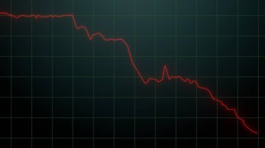 Hisse tablosu düşüyor. Fiyat illüstrasyonunu paylaşın. Yatırım kavramı. 