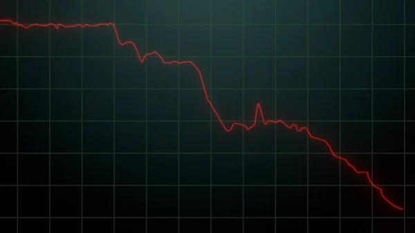 Aktienkurs Sinkflug Illustration Zum Aktienkurs Investitionskonzept — Stockfoto