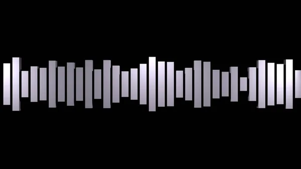 Equalizer Illustration Dynamic Music Background Sound Wave — Stockfoto