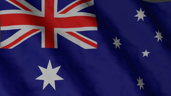 Australian flag waving in the wind. Australia national flag video footage. National flag.