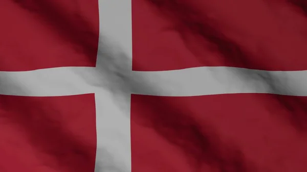 Danish National Flag State Flag Denmark Illustration National Flag — Foto de Stock