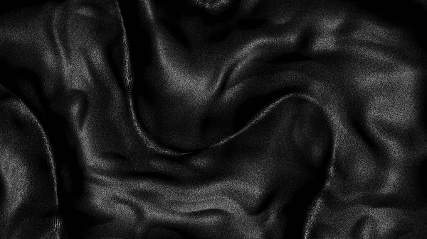 Black Silk Fabric Beautiful Textile Neutral Background Silk — 图库照片