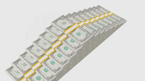 Dollar Money Composition Financial Background Many Banknotes Wads Money Business — Zdjęcie stockowe