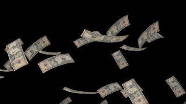 10 US dollar money composition. Financial background. Many banknotes and wads of money. Business or economy concept. Cash.