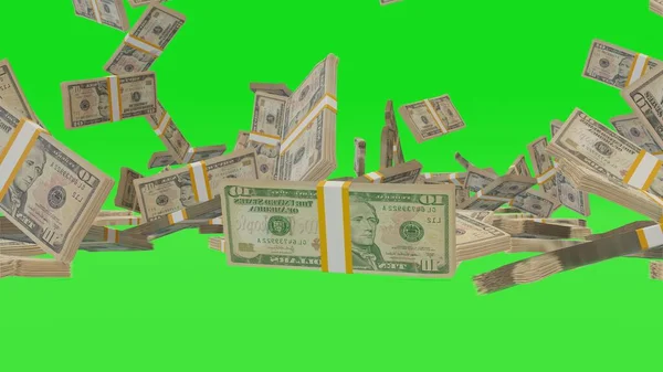 Dollar Money Composition Financial Background Many Banknotes Wads Money Business — ストック写真