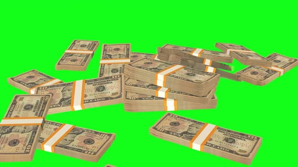 Dollar Money Composition Financial Background Many Banknotes Wads Money Business — Stockfoto