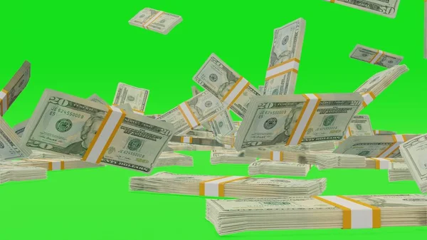 Dollar Money Composition Financial Background Many Banknotes Wads Money Business — ストック写真