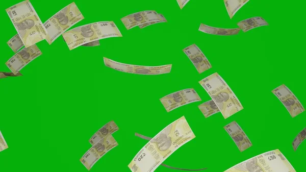 Indian Rupees Money Composition Financial Background Many Banknotes Wads Money — ストック写真