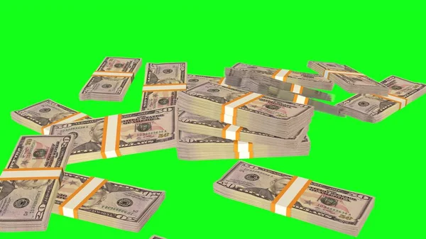 Dollar Money Composition Financial Background Many Banknotes Wads Money Business — Stock Photo, Image