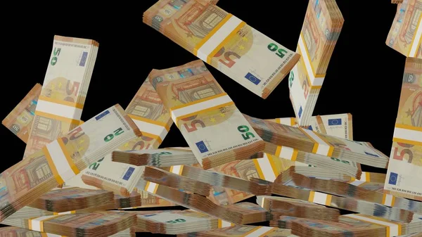 Euro Money Composition Financial Background Many Banknotes Wads Money Business — Stock Fotó
