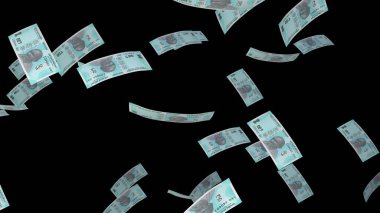 50 Indian rupees money composition. Financial background. Many banknotes and wads of money. Business or economy concept. Cash.