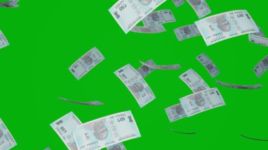 50 Indian rupees money composition. Financial background. Many banknotes and wads of money. Business or economy concept. Cash.