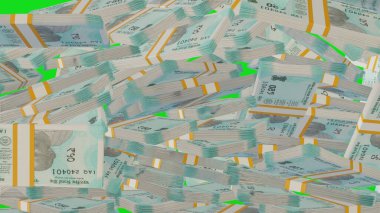 50 Indian rupees money composition. Financial background. Many banknotes and wads of money. Business or economy concept. Cash.