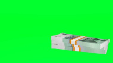 50 Chinese yuan money composition. Financial background. Many banknotes and wads of money. Business or economy concept. Cash.