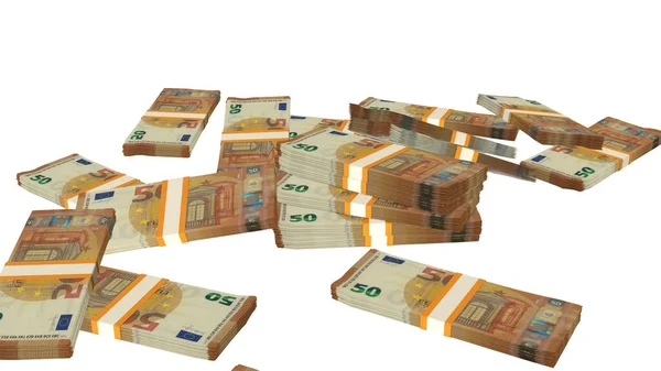 Euro Money Composition Financial Background Many Banknotes Wads Money Business — Stock fotografie