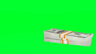 100 US dollar money composition. Financial background. Many banknotes and wads of money. Business or economy concept. Cash.
