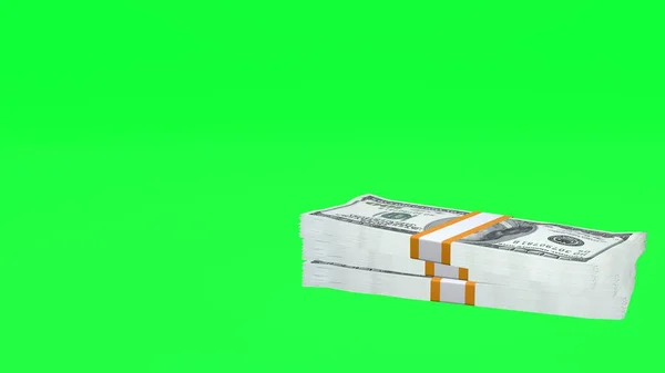 100 Dollar Money Composition Financial Background Many Banknotes Wads Money — Foto Stock