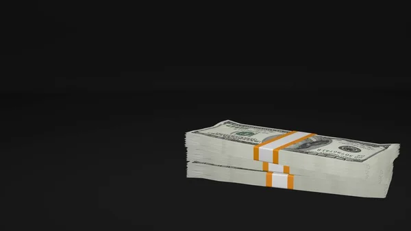 100 Dollar Money Composition Financial Background Many Banknotes Wads Money — Fotografia de Stock