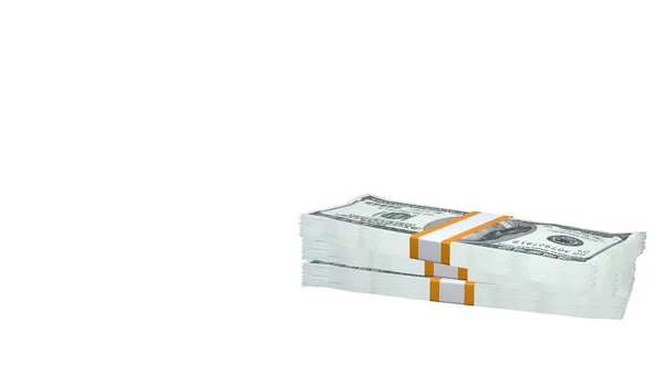 100 Dollar Money Composition Financial Background Many Banknotes Wads Money — Foto de Stock