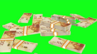 100 Israeli shekels money composition. Financial background. Many banknotes and wads of money. Business or economy concept. Cash.