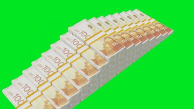 100 Israeli shekels money composition. Financial background. Many banknotes and wads of money. Business or economy concept. Cash.