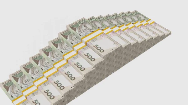 500 Ukrainian Hryvnia Money Composition Financial Background Many Banknotes Wads — Stockfoto