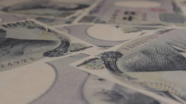 1000 Japanese Yen Money Composition Financial Background Many Banknotes Wads — Fotografia de Stock