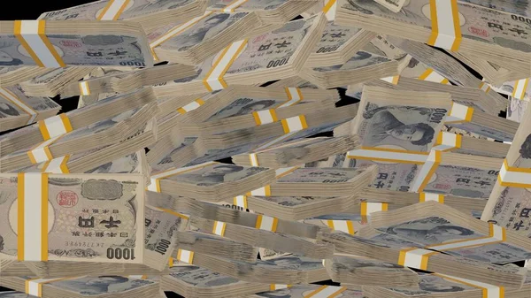 1000 Ιαπωνικά Γιεν Σύνθεση Χρημάτων Οικονομικό Υπόβαθρο Πολλά Χαρτονομίσματα Και — Φωτογραφία Αρχείου