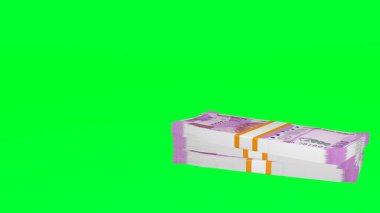 2000 Indian rupees money composition. Financial background. Many banknotes and wads of money. Business or economy concept. Cash.