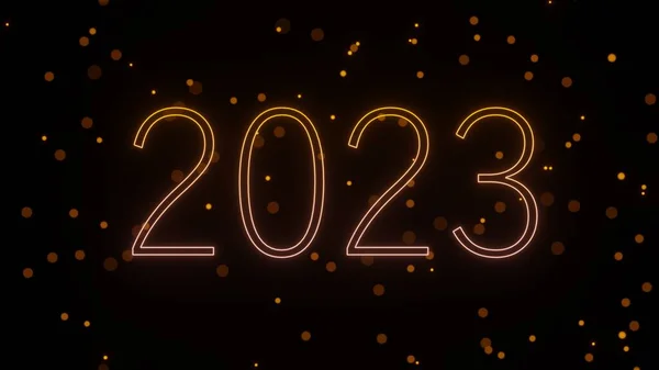 Барвистий Напис 2023 Новорічна Ілюстрація Новим Роком Привітання — стокове фото