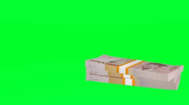 5000 South Korean won money composition. Financial background. Many banknotes and wads of money. Business or economy concept. Cash.