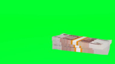 5000 Russian rubles money composition. Financial background. Many banknotes and wads of money. Business or economy concept. Cash.