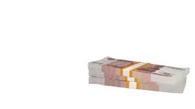 5000 Russian rubles money composition. Financial background. Many banknotes and wads of money. Business or economy concept. Cash.