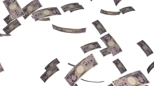 5000 Japanese Yen Money Composition Financial Background Many Banknotes Wads — ストック写真