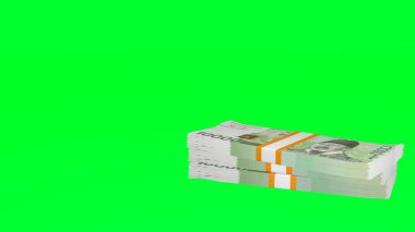 10000 South Korean won money composition. Financial background. Many banknotes and wads of money. Business or economy concept. Cash.